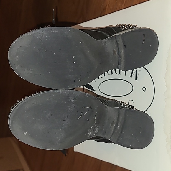 Steve Madden black studded combat boots. Sz 6.  Really good used condition! - Picture 5 of 5